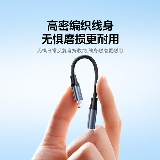 Shanze Apple-Kopfhörerkonverter Lightning auf 3,5-mm-Audiokabel, Kopfhörer-Konvertierungsstecker, geeignet für iPhone-Audiokonvertierungskabel LT352-B