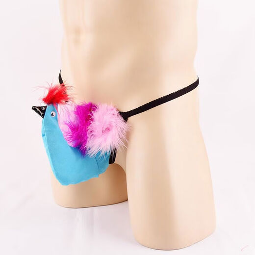 New Angry Chicken Head Fun Toy Underwear European and American Popular Role Playing Thong Men's Elephant Pants Nightclub White