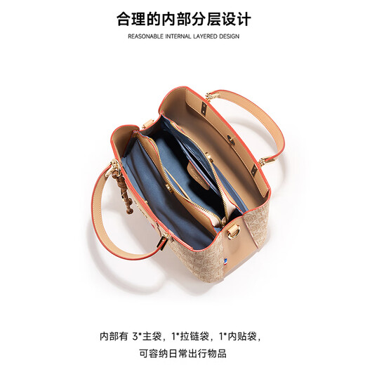 Gu Shiqi French brand bag women's bag 2025 new shoulder bag women's crossbody bag handbag handbag birthday Valentine's Day gift apricot color [Apricot] Send your wife, girlfriend, best friend, mother