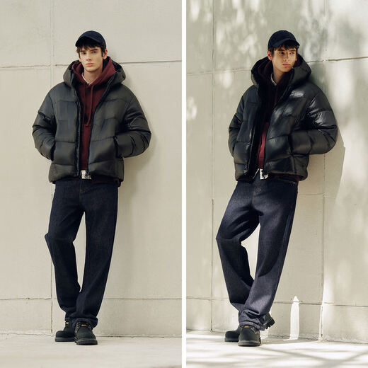 Semir Daunenjacke Herren Kapuzenbrotmantel Drei-Proof-Jacke Heizung warm antistatisch 2025 Winter 109725113107