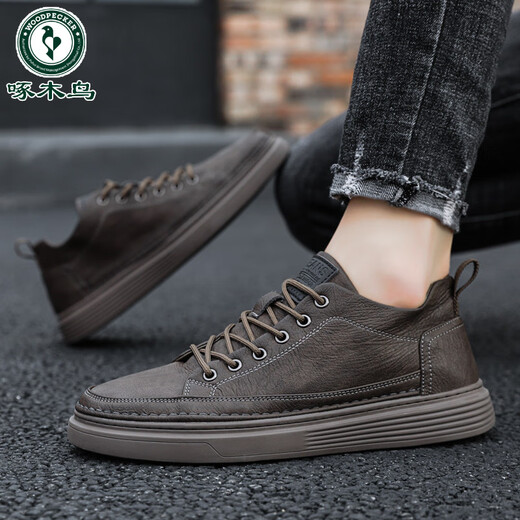 Holzspecker Sommerweiche Sohle Herrenschuhe neue wasserdichte Nicht-Schlupf-Brettschuhe Casual Plus Samt Lederschuhe reine schwarze Arbeit Arbeit Schutz Schuhe Neu 9903 Schwarz 39