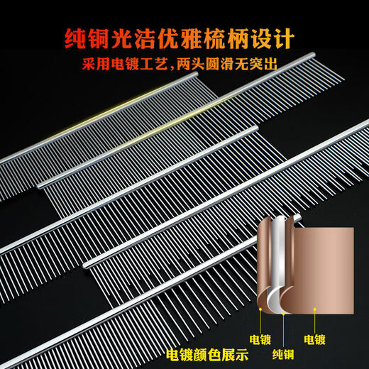 Chris Christensen (Chris Christensen) pet comb, knot-opening, floating hair, crescent comb, cat and dog facial comb, pet beauty PD-190 full-density teeth