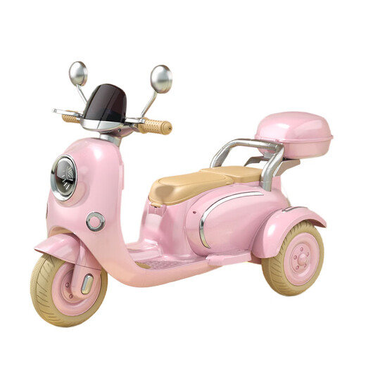 Haohazhi children's electric motorcycle can sit on a person's remote control toy car for men and women, baby double tricycle gift