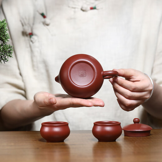 Shushi丨Beijing Hongyun Real Bare Price Yixing Handmade Purple Clay Pot Tea Set Zhuni Xishi Pot Teapot Gift Box Set