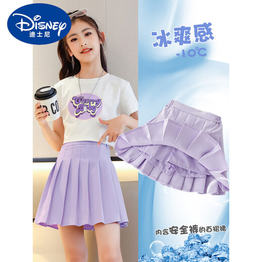 Disney (Disney) Девушка -юбка для теннисной юбки детская летняя осенняя юбка брюки Большие дети плиссированные юбки костюма Jk Sport