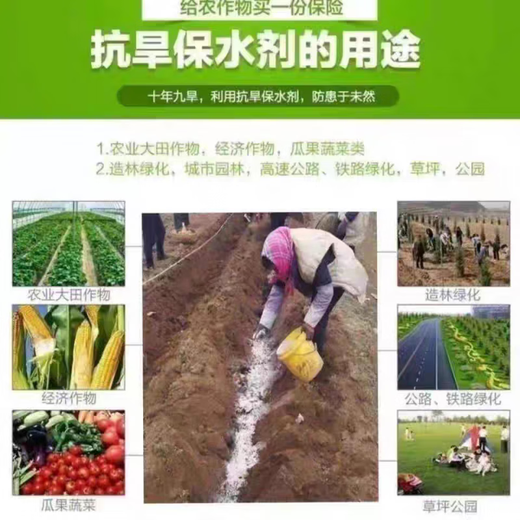 Agriculture and forestry water-retaining agent drought-resistant agricultural water-locking and moisturizing ultra-high water-absorbent soil improvement manufacturer wholesale drought-resistant water-retaining agent 2.5 kg powder 800 times