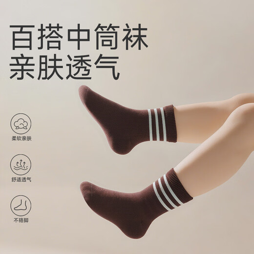 Dr. Kong Colorful Socks (2 pairs 1 set) Autumn A00A3054m/brown, sizes 29~34 can be worn