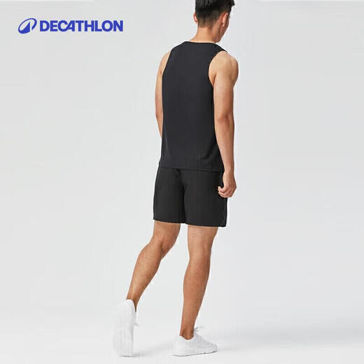 Decathlon Sports Vest Men's Chem's Drry Rooveless Casual Loaks Hethable Light Whothirt fic me4030139 Fashion Black l