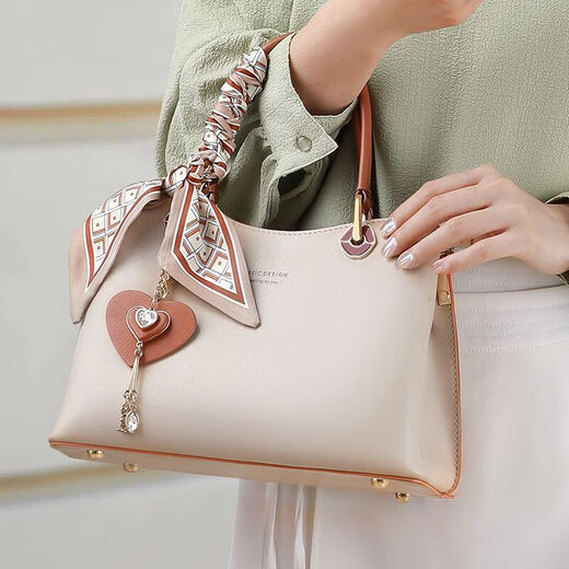 Anysmic Offizielle authentische Tasche Luxusmarke Frauenbeutel 2025 Neue Handtaschen Umhängetasche Frauenbeutel für Freundin Frau Milk Tea Schalststil [Geschenkbox Verpackung]