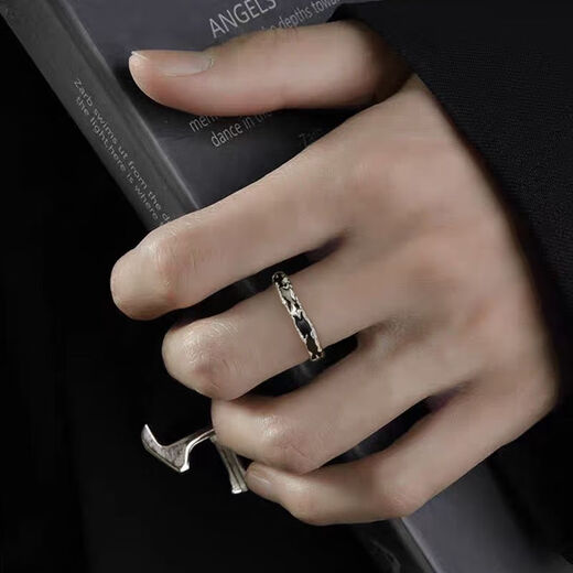 S999 sterling silver ring, new enamel color Galaxy Star Couple model ins star pair ring for Christmas gift Galaxy Star/couple pair, charm blue gift box/certificate + silver polishing cloth