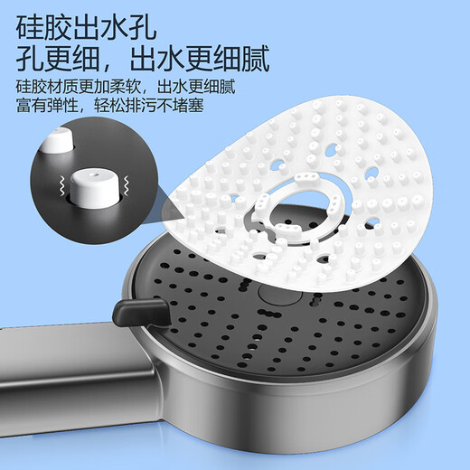 Lyle Sitan Handheld Shower Shower Head pressurisée de douche piste de douche accessoires de douche