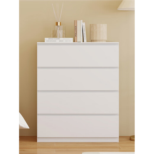 Fat Donglai made the same style of drawer cabinets, five household storage lockers, iron bedside entryway storage cabinets, bedside drawer cabinets, white 400MM six-drawer combination cabinets