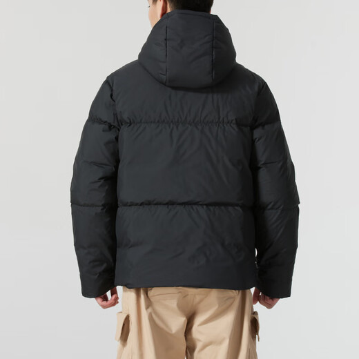 Adidas Men's New Autumn and Winter Warm Core Down Jacket Water Repellent Warm 600 Puff Duck Down Hooded Bread Jacket JV6187 M