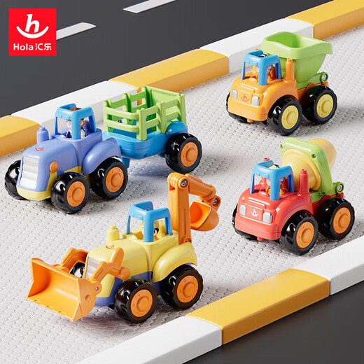 Huile Toy Engineering Vehicle Inertia Car Excavator Toy Infant Toy Car Children Boys and Girls Toy Birthday Gift