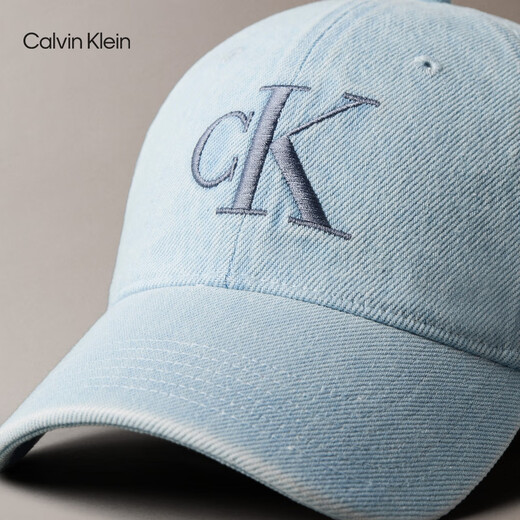 Calvin Kleinjeans [chinesisches Valentinstagsgeschenk] 25 Frühlings- und Sommermänner und Frauen Klassiker CK Stickerei Logo Denim Baseball Cap 4G5017G LHL-Denim Hell Blue One Size Os OS
