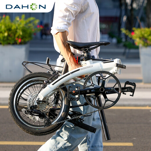 
DAHON Big Line 16-inch Mini Ultra Light 9 Speed ​​Folding Bicycle Student Adult Men and Women Cycling PAA693 AIR Cloud (White) 16-inch 16-inch