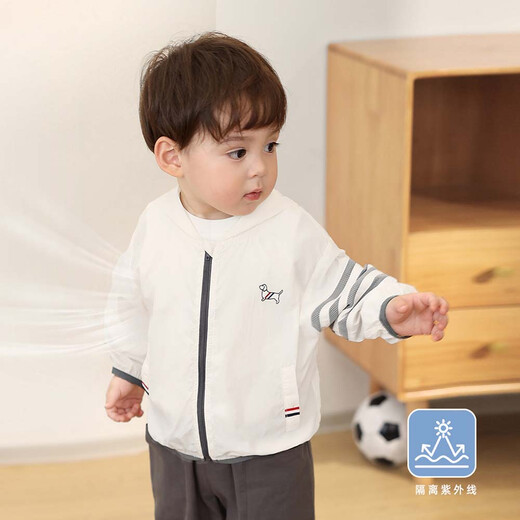 LUSON Little O Dad Baby Boy Baby Boy Summer Sun Protection Clothing Anti-UV 2025 New Baby Handsome Thin Jacket
