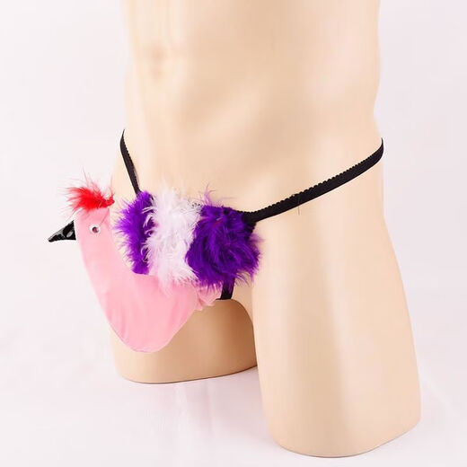 New Angry Chicken Head Fun Toy Underwear European and American Popular Role Playing Thong Men's Elephant Pants Nightclub White