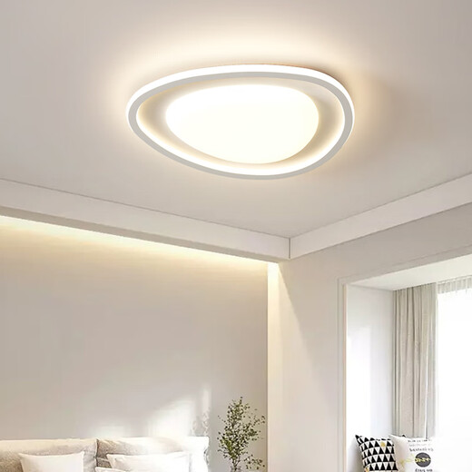
Bull Living Room Light New Modern Simple Atmospheric Creative Pebbles Bedroom Restaurant Ceiling Light RG1049 White Triangle 110*80 Tmall Elf