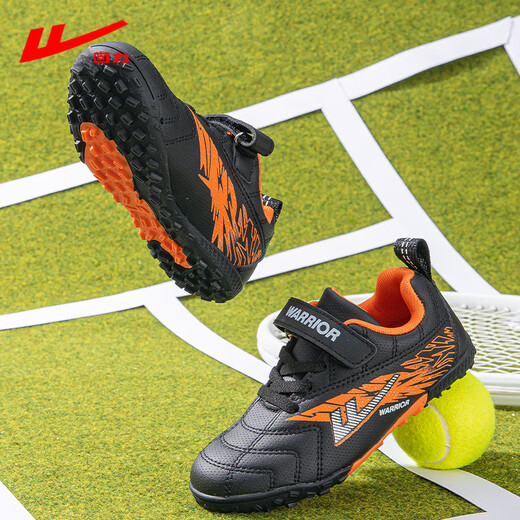 
Huili children's football shoes professional men and girls training shoes wear-resistant and non-slip teenager broken nails children's shoes 736T black orange 37
