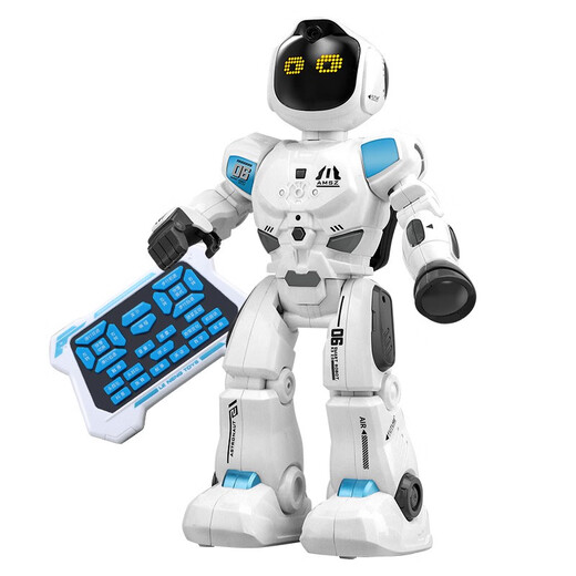 Le nouveau robot télécommande de Tutu Programmation pour enfants et danse petit smart électrique Early Education Toys for Girls and Boys K8 Star Men Robot - Configuration standard officielle haut de gamme blanche