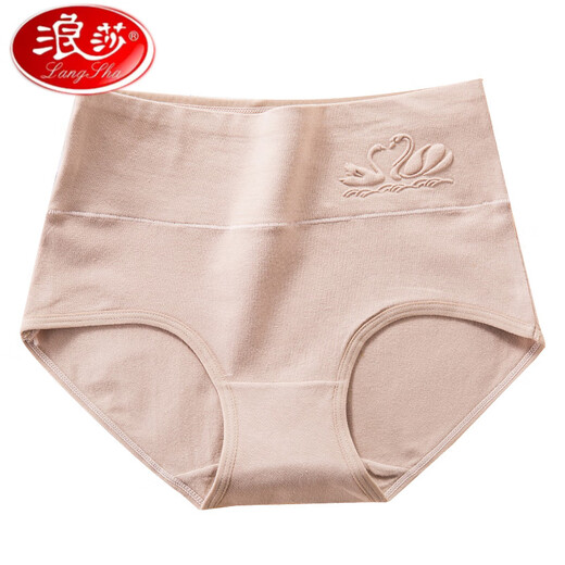 Langsha Light Luxury Unterwäsche Frauen Baumwolle reine Baumwolle atmungsaktuelle Hochtülen-Bauchschlägen Mutter 2025 Neues Modell 6227 [Packung] 4 Teile M Vorgeschlagene 75-95jin [Jin gleich 0,5 kg]