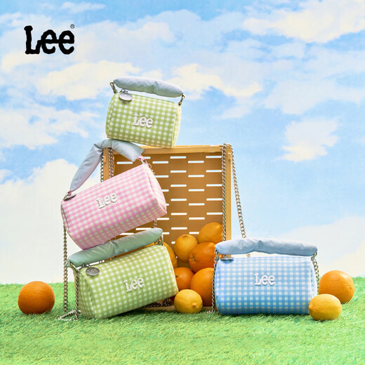 Lee2025格纹馒头包女款百搭单肩包设计感时尚通勤ins风斜挎包 绿色格子(大号) 【赠送 礼盒】