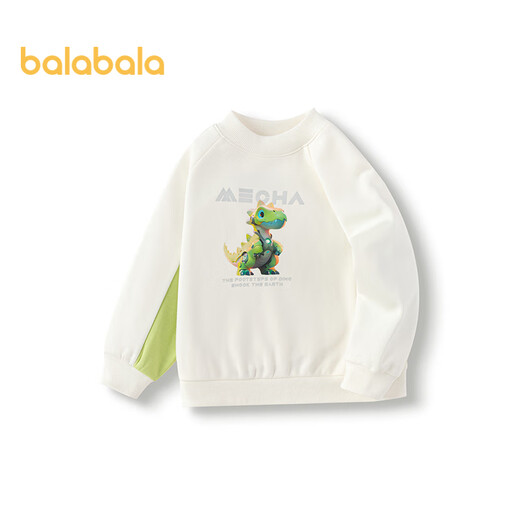 Balabala children's clothing boys' sweatshirts plus velvet autumn and winter clothing with trendy printing inside 201424121106