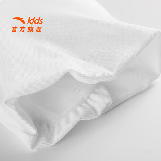 Anta Children's Skirt Girls' Clothing 25 Autumn Trend Comfortable Fashion Lapel Short T Skirt Student Sports Dress Pure White-1 150