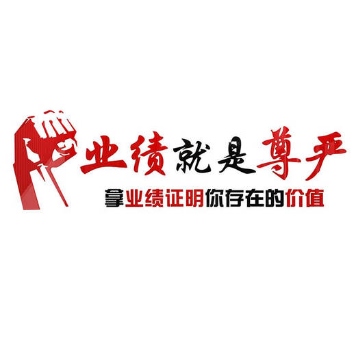 BEYZK业绩就是尊严办公室司墙面装饰销售部门团队升职布置标语企业文化 1047业绩就是尊严-黑大红 2mm 小