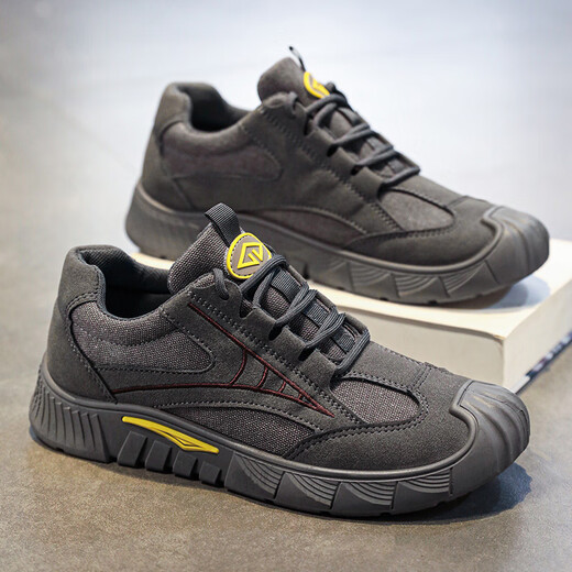 Changxiang Huili Herrenschuhe Sommer atmungsaktiv 2025 Schuhe Herren Sportlosen Schuhe Herren Arbeit Schuhe Arbeitsschutz Kleidung-resistente Bergsteife Martin Boots Männer Khaki 41