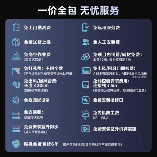 Hualing Central Air Conditioning Multi-split Duct Machine One-to-Multiple New Level Energy Efficiency Liquid Cooling Full DC Frequency Conversion Large Three-row Intelligent Connected Embedded Hidden God Machine Series Home Air Conditioner God Machine 5 HP One to Four New Level Energy Efficiency