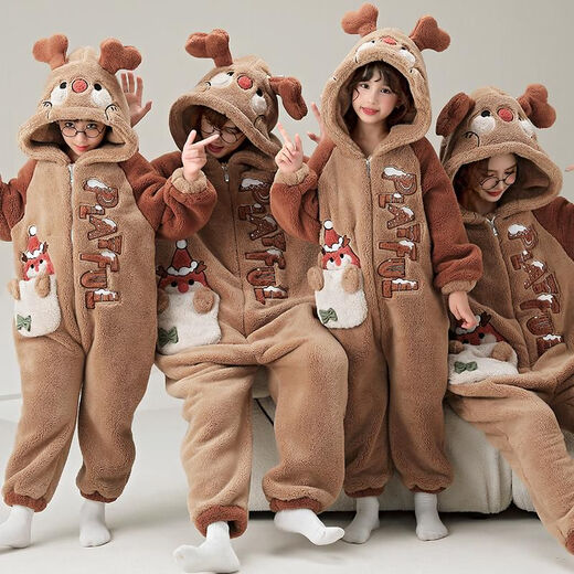 Einköpfige Pyjamas für Mädchen im Winter Hai Baby Korallen Velvet plus Samt verdickte 200 Jin [Jin gleich 0,5 kg] Großgröße Home Clothing ypf3892 kleiner blauer Hai ein-Stück-Toiletten-Reißverschluss Modell 150 cm (große Kinder Größe Gewicht 70-85 Jin [Jin Equal).