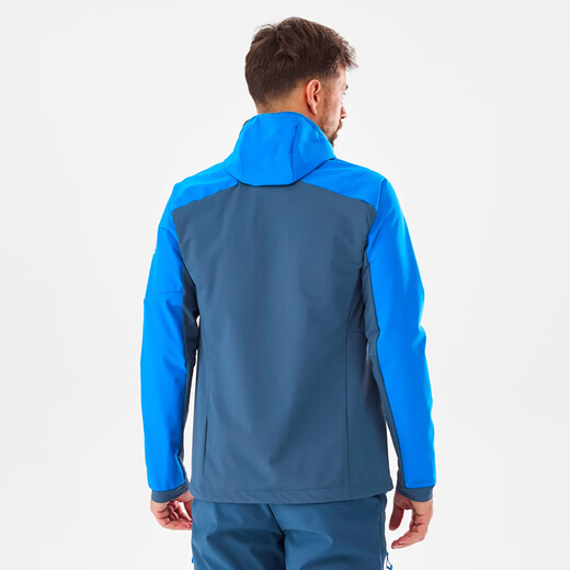 Senderismo de mijo, senderismo, esquí, escalada en roca, a prueba de viento, impermeable, transpirable, chaqueta de concha suave de 3 capas cálida MIV9905 N3176-Denjean Blue_light Blue S