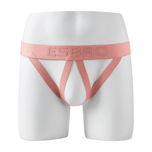 Men's strappy hollow double thongs, elastic low-waisted butt-lifting sexy thongs, hip-exposed fashionable seamless underwear, gray XXL