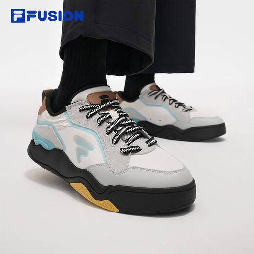 Filafusion Filafusion Chaussures pour hommes, chaussures de vie de skateboard, 2025 Nouvelles chaussures de coup de pied, chaussures en toile à 2 génération, blanc, blanc / noir-ba 42