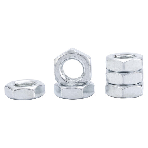 Tuerca delgada hexagonal galvanizada de grado DYQT8 GB6172 tuerca M8M10M12M14M16M18M20M22M24M27 M8-1.2550 zinc azul y blanco