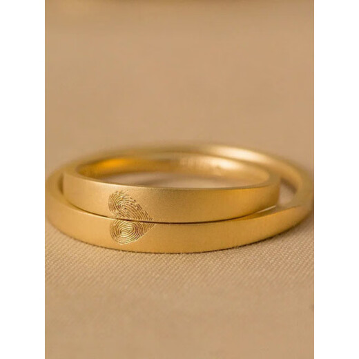 Fat Donglai's same 18k gold ring couple's ring gold 999 gold men and women's 18K gold Valentine's Day diamond ring (closed US size 6~10 remarks) opening adjustable