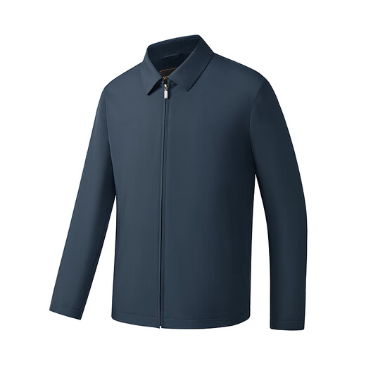 Youngor jacket men's high-quality polyester fiber fabric single jacket business lapel classic men's jacket 2025 new style gray blue VJJK419866HFA L 175/96A (recommended 130-150Jin Jin equals 0.5 kg)