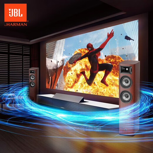 JBLSTUDIO680/690/698家庭影院主音箱客厅落地HiFi发烧音响5.1声道环绕重低音音响播放器 【标准版】STUDIO690一对-黑色