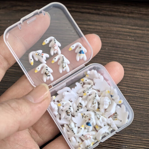 Kartengeschichte Farbwechsel Braten Enten Mini UV Erfassungstemperatur Licht Änderung Hallo Ente Kreative Druckreduzierung Anhänger Spielzeug Jungen Geburtstagsgeschenk 100 Mini Braten Ente + Box Standard Standard