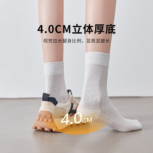 
ZHR casual shoes for women thick sole height-enhancing sneakers for female students lightweight and versatile fashion women's shoes G686 Milan 35