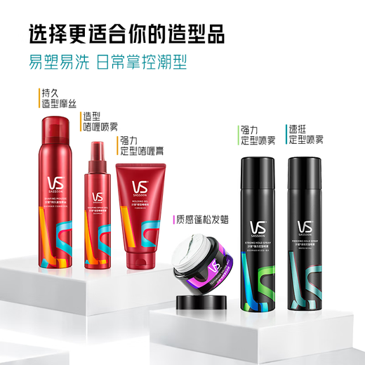 Sassoon Styling Foam Mousse Foam Strong Long-lasting Styling 250ml*2 Men's and Women's Universal Styling Long-lasting