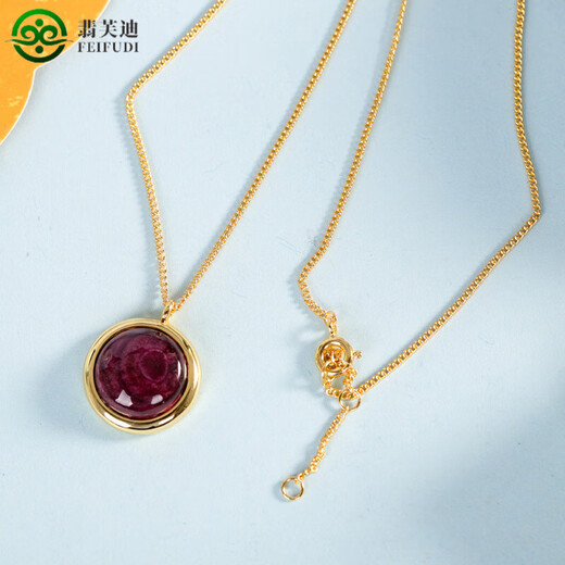 Feifudi S925 silver gold-plated inlaid shell necklace light luxury niche simple temperament fresh and versatile pendant necklace