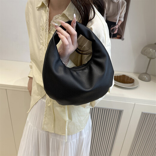 Dadong Nischendesign Frauenbag 2025 Neue weiche Leder Textur Cloud Handtasche Knödelbeutel Einfacher Mode -Handtaschen -Tasche grau