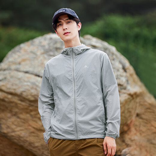 Pathfinder summer ultra-thin anti-UV men's sun protection clothing outdoor fishing breathable skin clothing jacket dark gray M