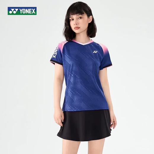 尤尼克斯yonex新款国羽比赛服男女同款轻盈透气 6296男款(白色) L