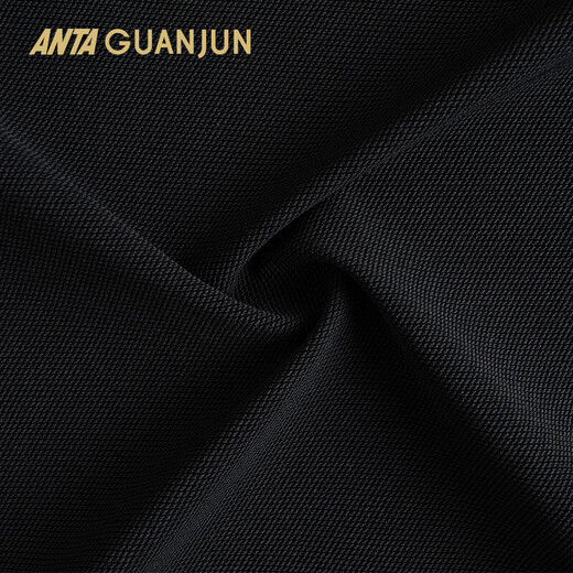 ANTA Lingfeng Champion Water-Repellent Soft Shell Men's Stand Collar Business Jacket Executive Jacket 152530623 Basic Black-3 L (Male 175)