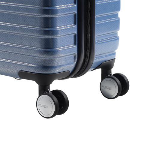 AMERICAN TOURISTER Counter American Travel Luggage BF9 Universal Wheel 20-inch Boarding Case 26-inch 29-inch Zipper Trolley Case Blue_[Give. Box Case + Packaging. Belt] 20-inch