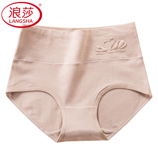 Langsha (Langsha) Sous-vêtements pour femmes, coton pur, respirant, haut de taille, ventre de fermeture, nouveau style, 6227 [pack] 4 pièces M, recommandée, 75-95 Jin [Jin est égal à 0,5 kg]
